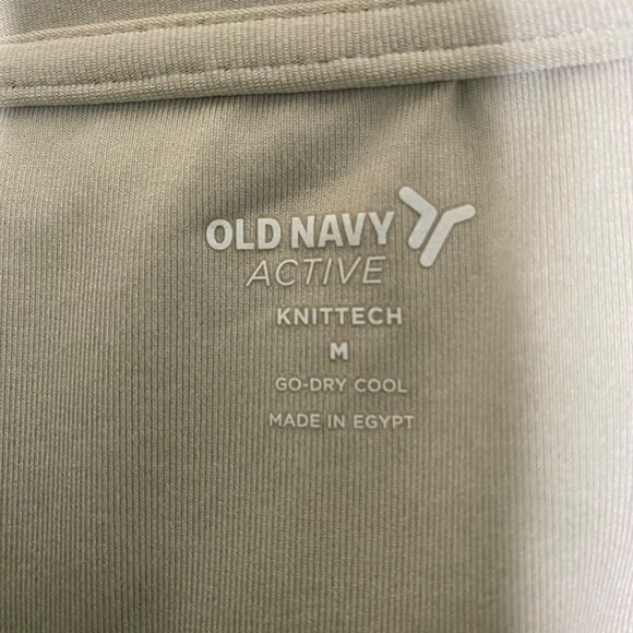 Old Navy Active Knittech Go-Dry Cool Hooded Jacket M Sand Beige - Picture 2 of 11